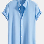 Ensemble — chemise côtelée à col officier coupe ajustée & pantalon à taille élastique