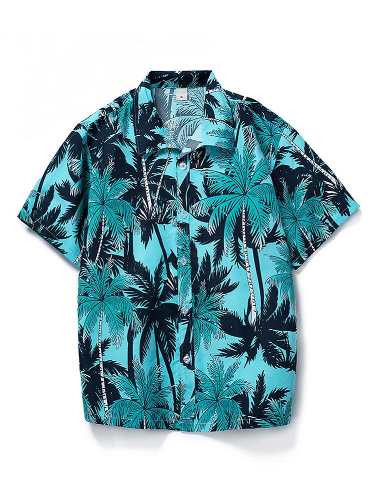 Ensemble — chemise à imprimé tropical & short de bain à imprimé tropical