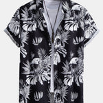Ensemble — chemise à imprimé têtes de mort tropical & short de bain