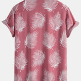 Ensemble Améline — chemise à imprimé feuilles & short de bain