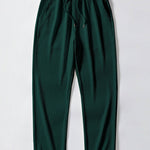 Ensemble — polo côtelé à col V et manches courtes & pantalon côtelé à jambe droite