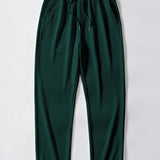 Ensemble — polo côtelé à col V et manches courtes & pantalon côtelé à jambe droite