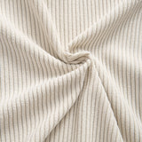 Ensemble Capucine — chemise patchwork en velours côtelé & pantalon en velours côtelé à jambe droite