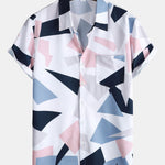 Ensemble — chemise à imprimé géométrique et poche & short de bain court