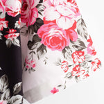 Ensemble — chemise à imprimé roses bicolore & short de bain