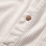 Chemise en velours côtelé à col polo et manches longues (3 pièces)