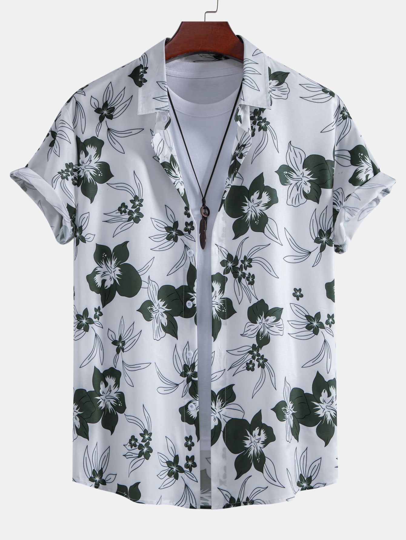 Ensemble Sidonie — chemise à imprimé floral & short de bain