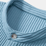 Ensemble — chemise gaufrée à col officier & short gaufré à cordon