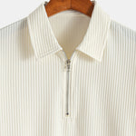 Ensemble — polo côtelé demi-zip coupe ajustée & short