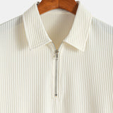 Ensemble — polo côtelé demi-zip coupe ajustée & short