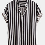 Ensemble — chemise rayée à col officier & short de bain