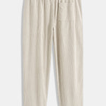 Ensemble Capucine — chemise patchwork en velours côtelé & pantalon en velours côtelé à jambe droite