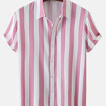 Ensemble Apolline — chemise à imprimé rayé & short de bain