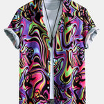 Ensemble — chemise à imprimé smiley coloré & short