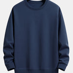 Ensemble — sweat basique à col rond coupe décontractée & pantalon de jogging