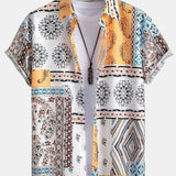 Ensemble — chemise à imprimé foulard & short de bain