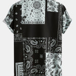 Ensemble Sidonie — chemise patchwork à imprimé paisley & short de bain