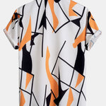 Ensemble — chemise à imprimé abstrait color block & short de bain