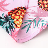 Ensemble — chemise à imprimé ananas et palmiers & short de bain