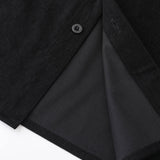Ensemble — chemise à empiècements à carreaux en velours côtelé & pantalon cargo de jogging chino
