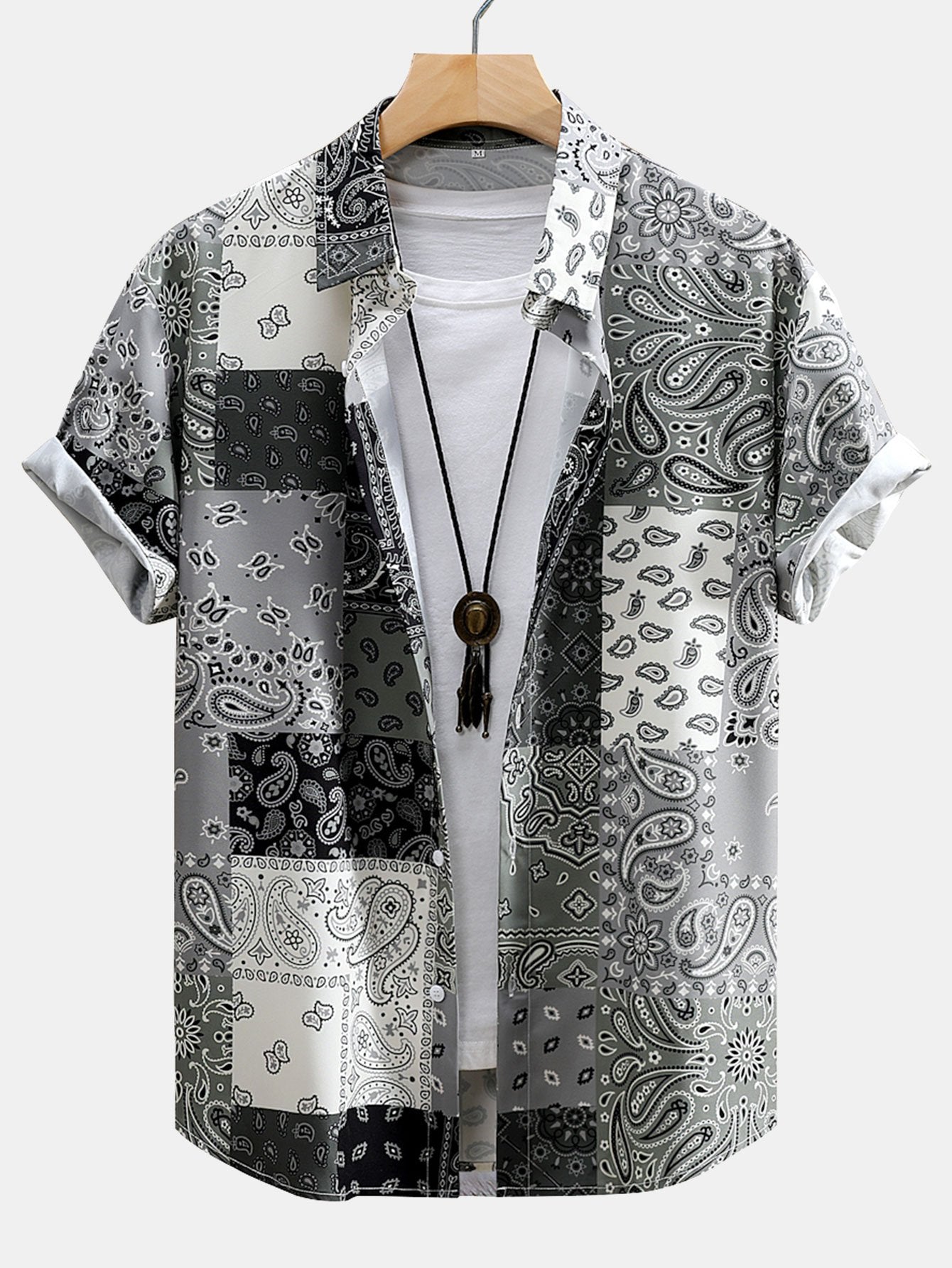 Ensemble Améline — chemise à imprimé paisley & short de bain