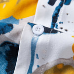 Ensemble Capucine — chemise à imprimé floral à l'encre & short de bain