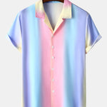 Ensemble — chemise cubaine à imprimé dégradé & short de bain