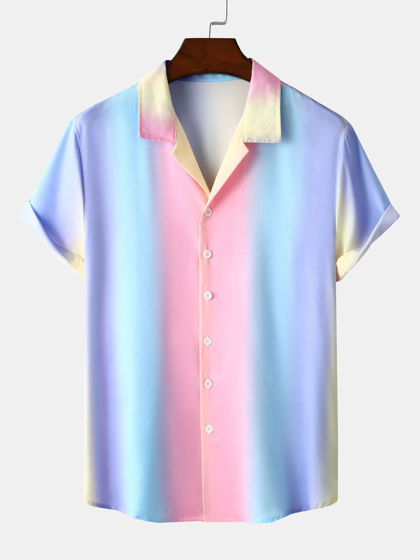 Ensemble — chemise cubaine à imprimé dégradé & short de bain