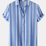 Ensemble Clotilde — chemise à imprimé rayé & short de bain