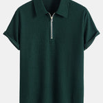 Ensemble — polo côtelé demi-zip coupe ajustée & short