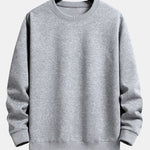 Ensemble — sweat basique à col rond coupe décontractée & pantalon de jogging