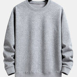 Ensemble — sweat basique à col rond coupe décontractée & pantalon de jogging
