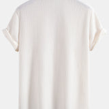 Ensemble Améline — chemise gaufrée & short à cordon en lin et coton