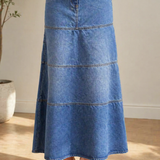Jupe Midi en Jean Coupe Sirène