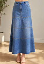 Jupe Midi en Jean Coupe Sirène