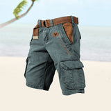 SLIM CARGO SHORTS FOR MEN