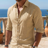 Chemise Percy — en lin décontractée