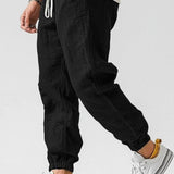 COTTON LINEN JOGGERS FOR MEN