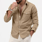 WRINKLE RESISTANT BUTTON SHIRT FOR MEN