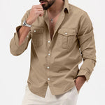 WRINKLE RESISTANT BUTTON SHIRT FOR MEN