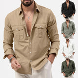 WRINKLE RESISTANT BUTTON SHIRT FOR MEN