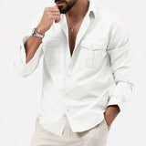 WRINKLE RESISTANT BUTTON SHIRT FOR MEN