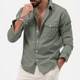 WRINKLE RESISTANT BUTTON SHIRT FOR MEN