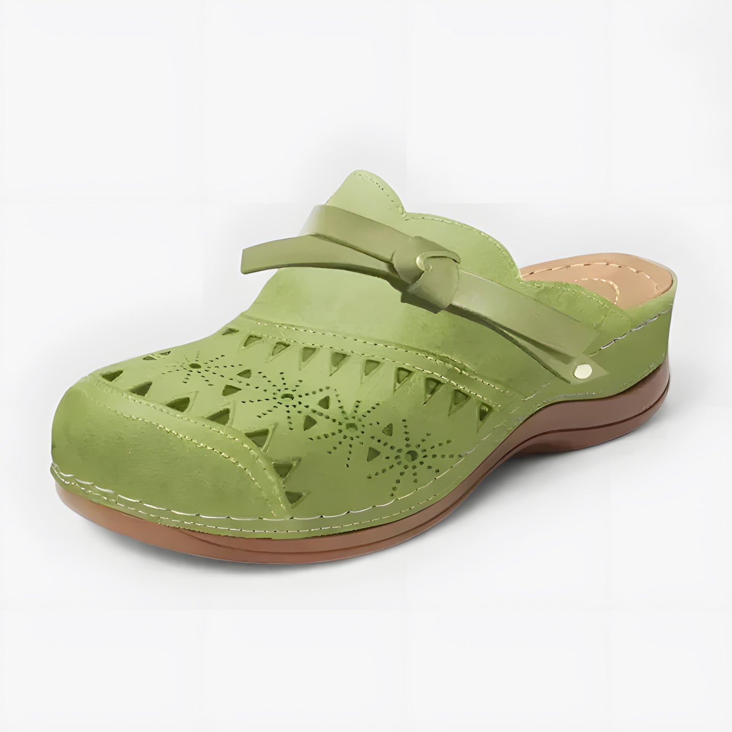 Aurore | Mules orthopédiques femme d'été Vert