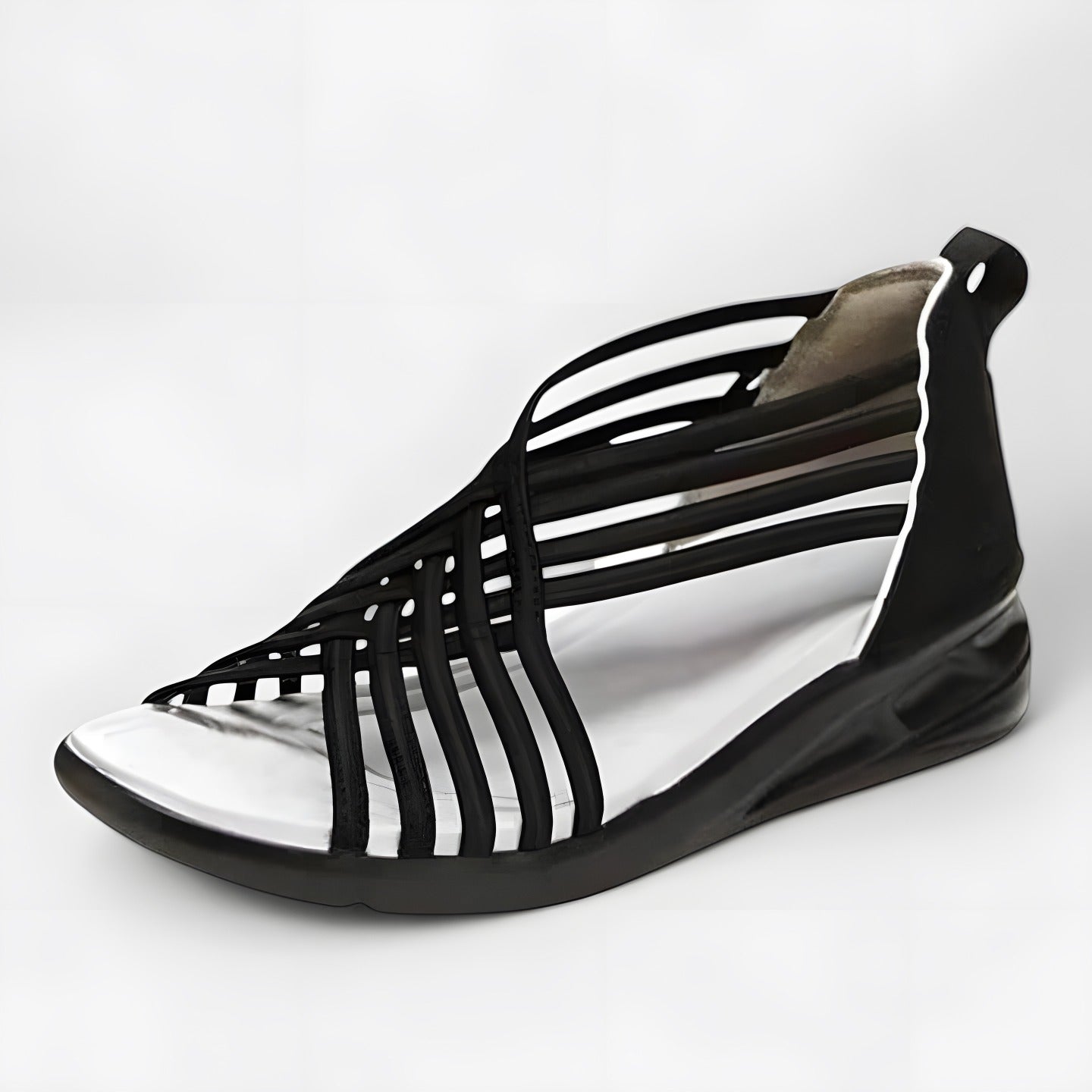 Eliza | Sandales orthopédiques femme élégantes Noir