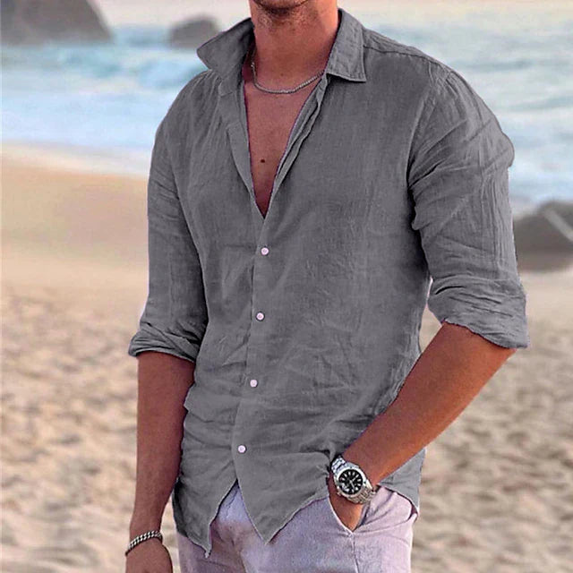 COTTON LINEN SHIRT FOR MEN