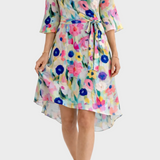 Mia | Robe courte fleurie élégante