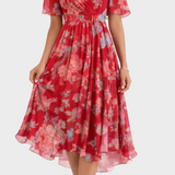 Mia | Robe courte fleurie élégante