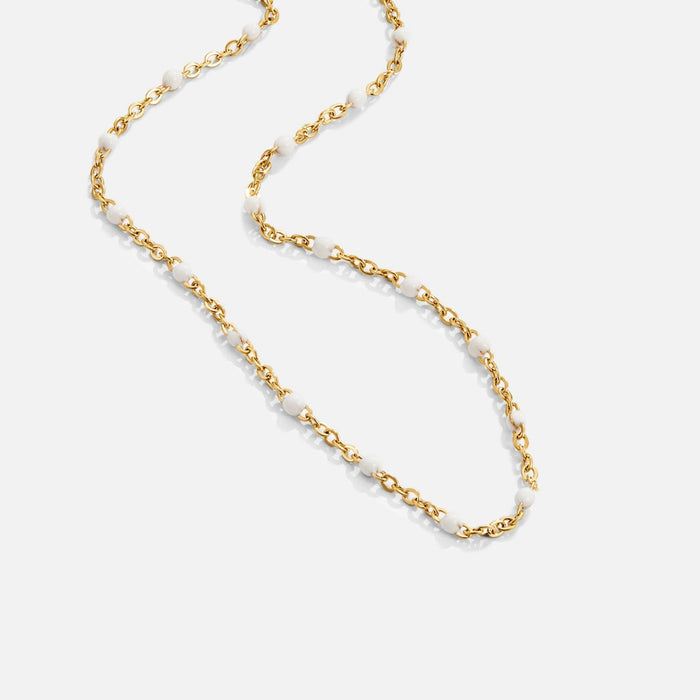 Collier ras-du-cou en or fin avec mini-perles