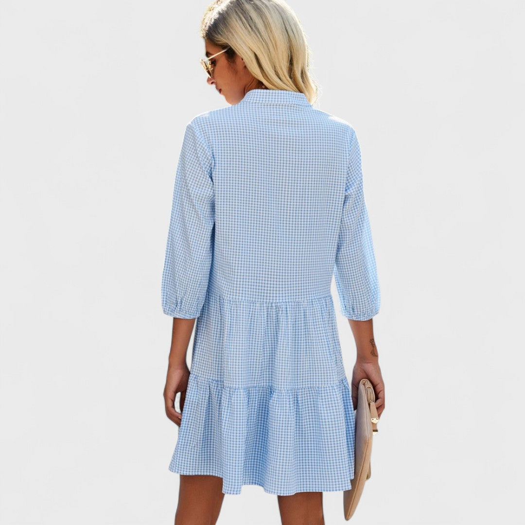 Marketa | Robe midi fluide Bleu
